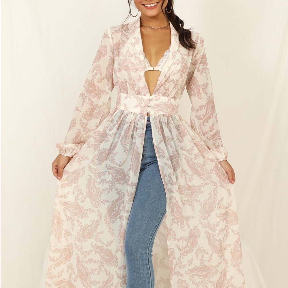 Maxi kimono dress